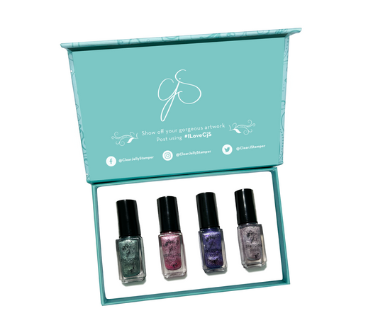 Nail Art Stamping Color Kit - Winter Wonderland (4 Colors)