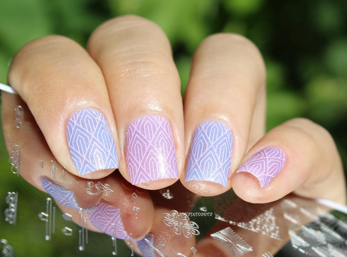 Delicate Deco (CjS-101) Etched Nail Art Stamping Plate