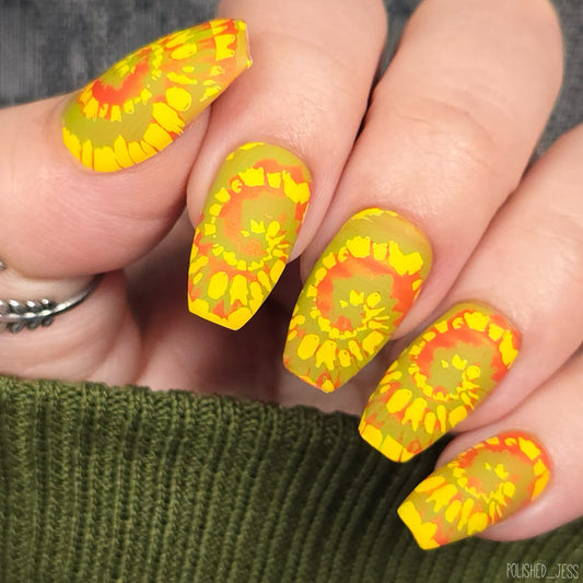 Boho Life (Cjs-115) Etched Nail Art Stamping Plate