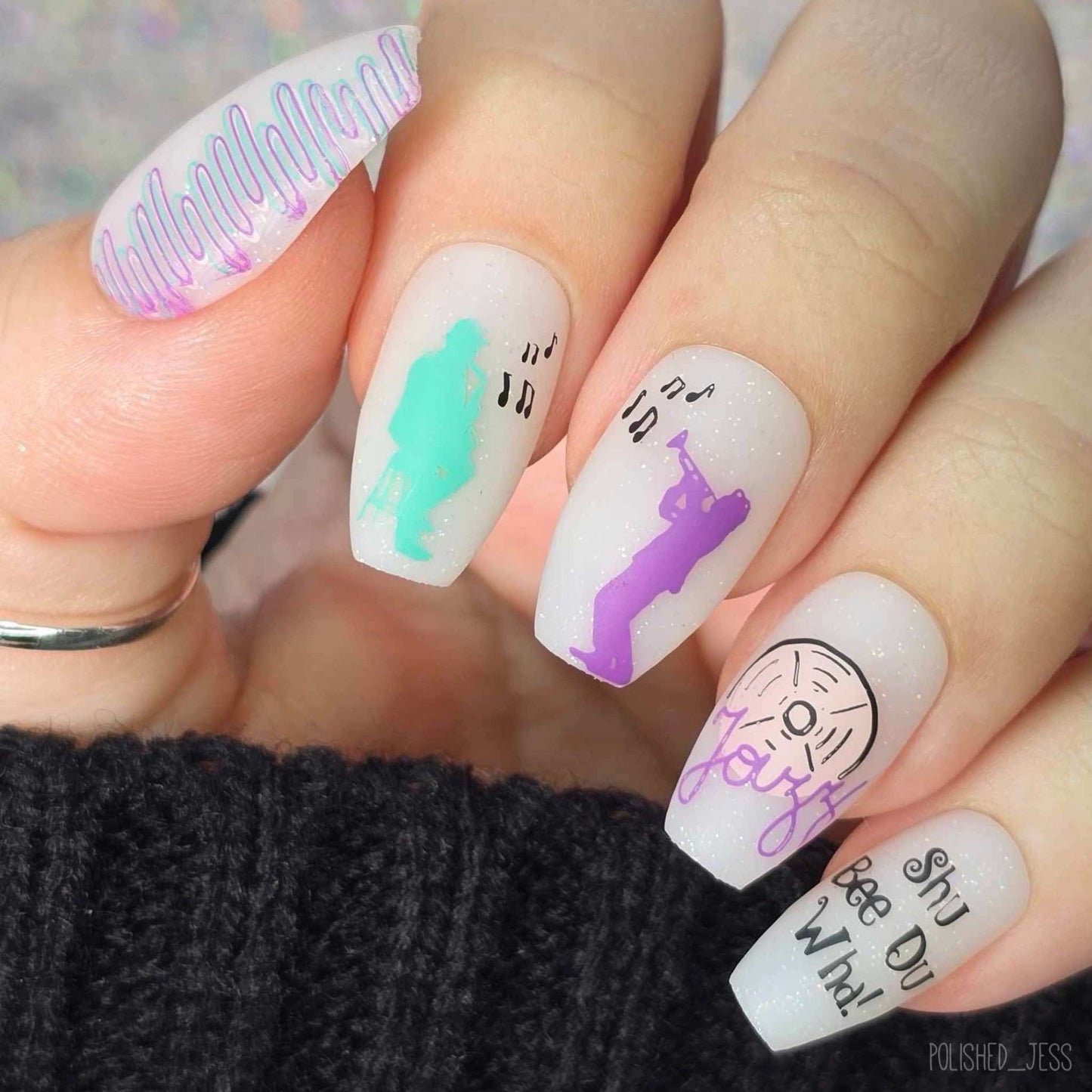 5-6-7-8... (CjS-119) Etched Nail Art Stamping Plate