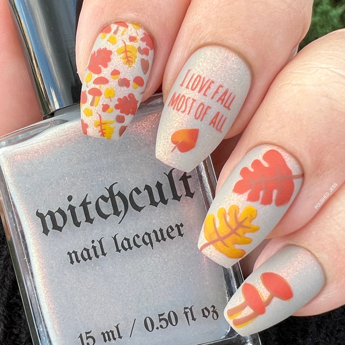 Fallpaper - Happy Fall Yall! (CjS-133) Etched Nail Art Stamping Plate