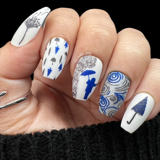 Whimsical Fall (CjS-137) Etched Nail Art Stamping Plate