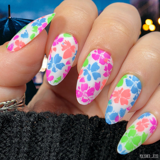 Summer (CjS-160) Etched Nail Art Stamping Plate