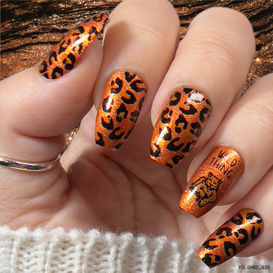 Wild - Cheetah (CjS-176) Etched Nail Art Stamping Plate