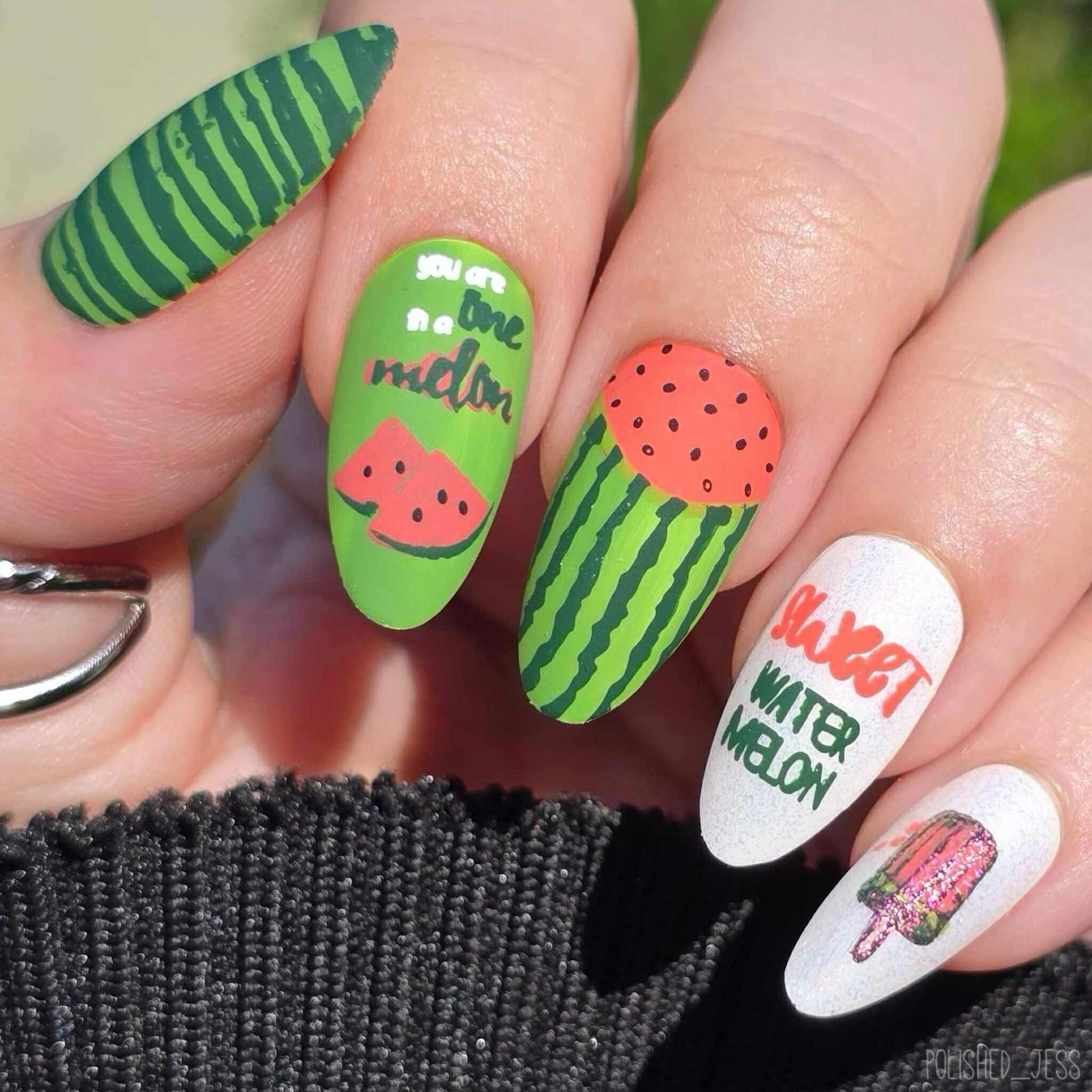 One in a Melon (CjS-182) Steel Layered Nail Art Stamping Plate