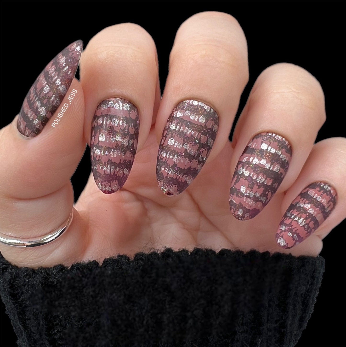 Textiles Series - 1 (CjS-185) Etched Nail Art Stamping Plate