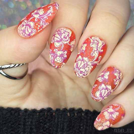 Textiles Series - 3 (CjS-191) Etched Nail Art Stamping Plate