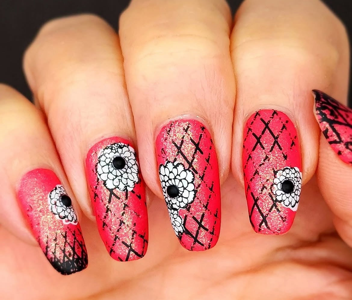 Grunge Series - Textures (CjS-200) Steel Layered Nail Art Stamping Plate