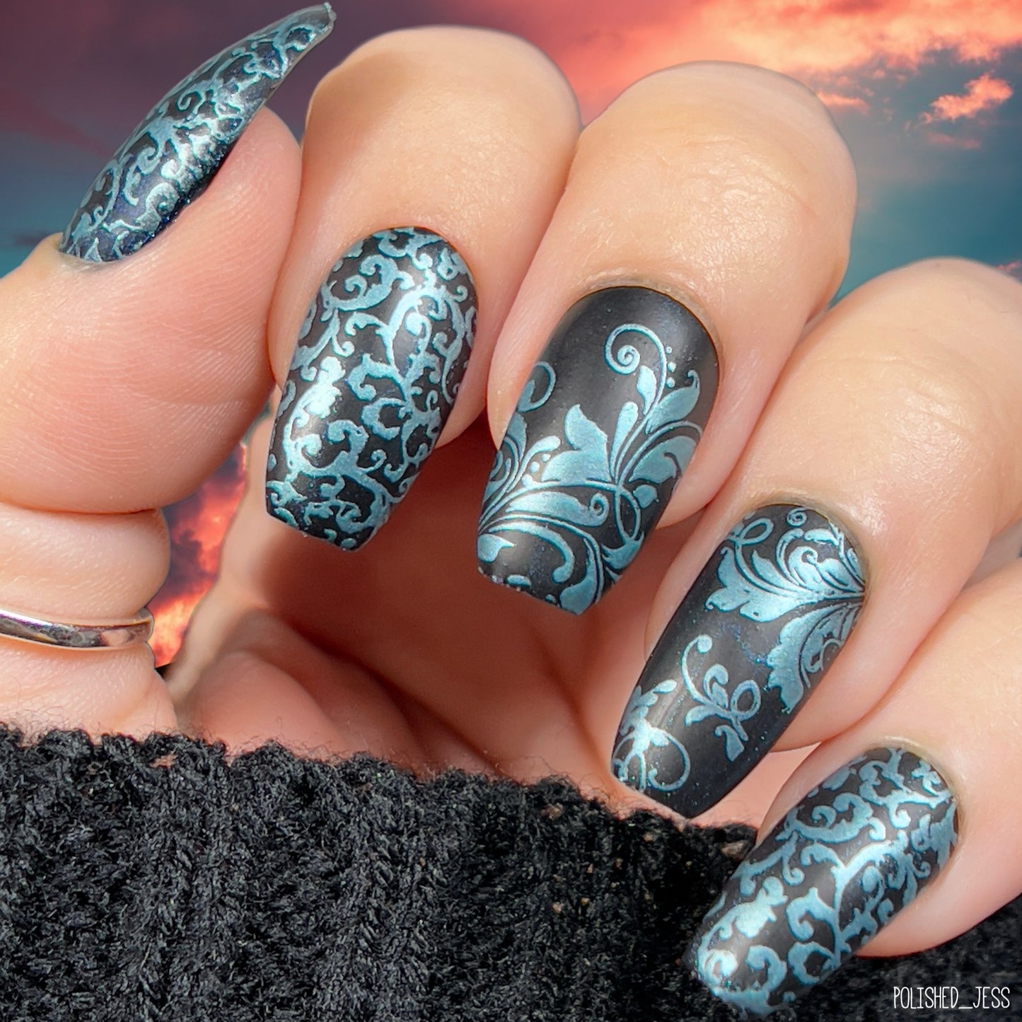 Grunge Series - Chic (CjS-201) Etched Nail Art Stamping Plate
