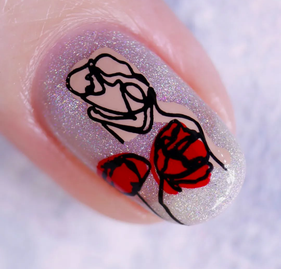 The Nude Series - Sensual (CjS-204) Etched Nail Art Stamping Plate