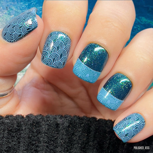 French-Textile - Collection 1 (CjS-227) Etched Nail Art Stamping Plate