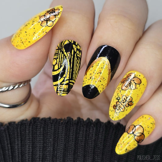 Geo-mazing (CjS-253) Etched Nail Art Stamping Plate