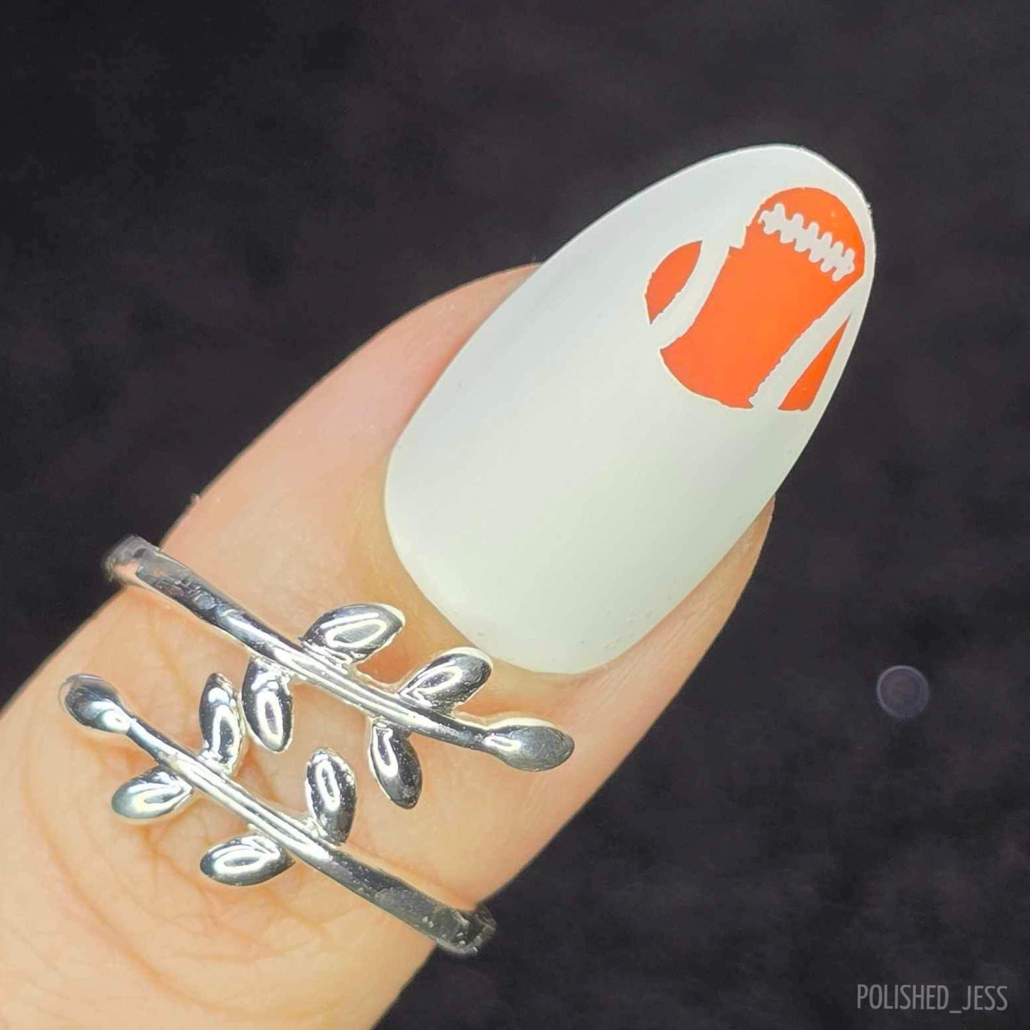 The Big Game (CjS-259) Etched Nail Art Stamping Plate