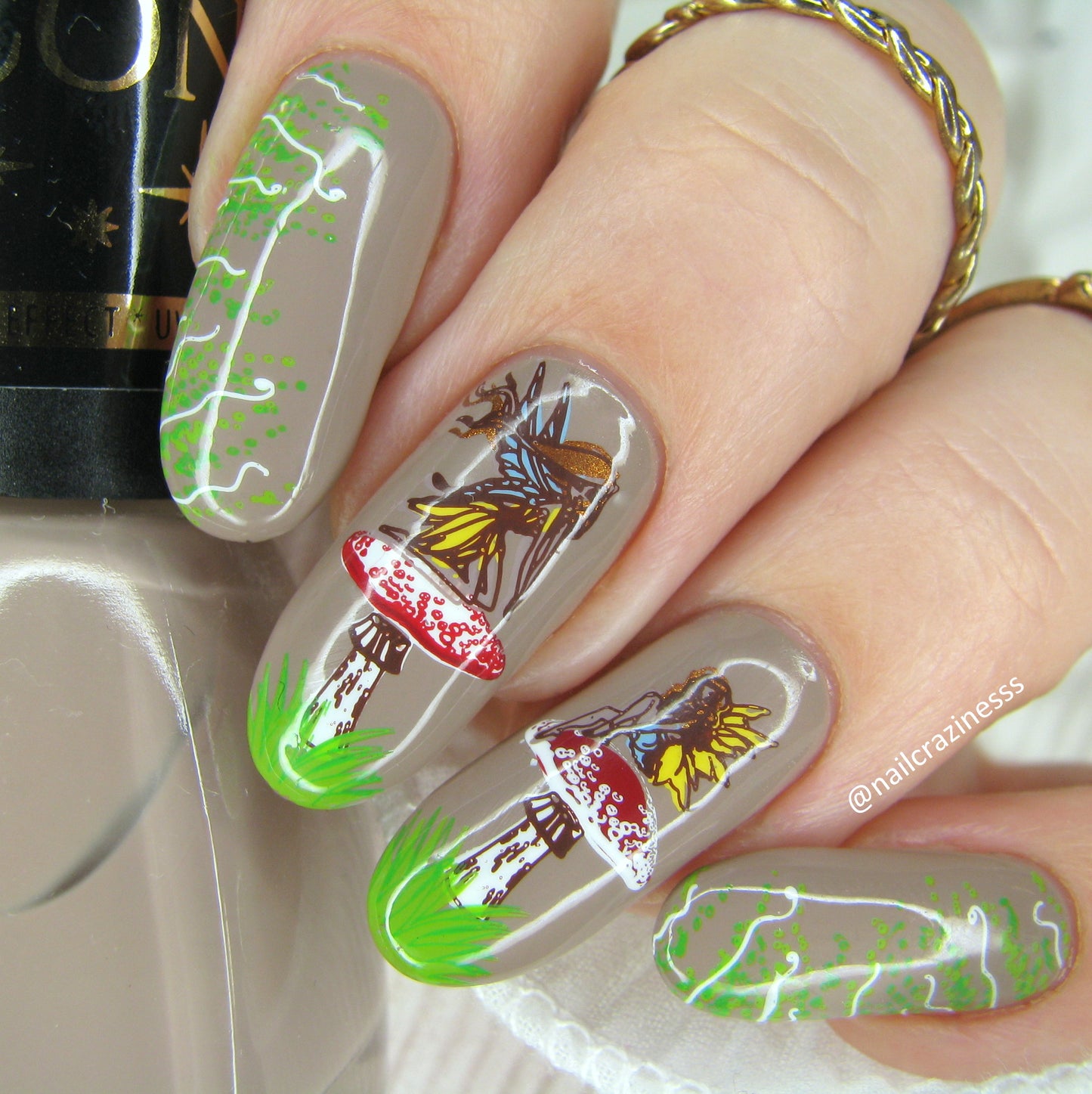 Mystical (CjS-294) Etched Nail Art Stamping Plate