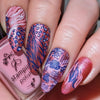 Manicure-showing-pink-and-purple-nail-art-designs-of-zebra-and-cheetah-print