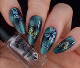  beautiful-manicure-with-nail-art-of-butterfly-wing-designs