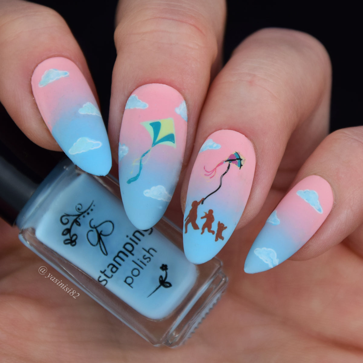 Up, Up, and Away (CjS-354) Etched Nail Art Stamping Plate