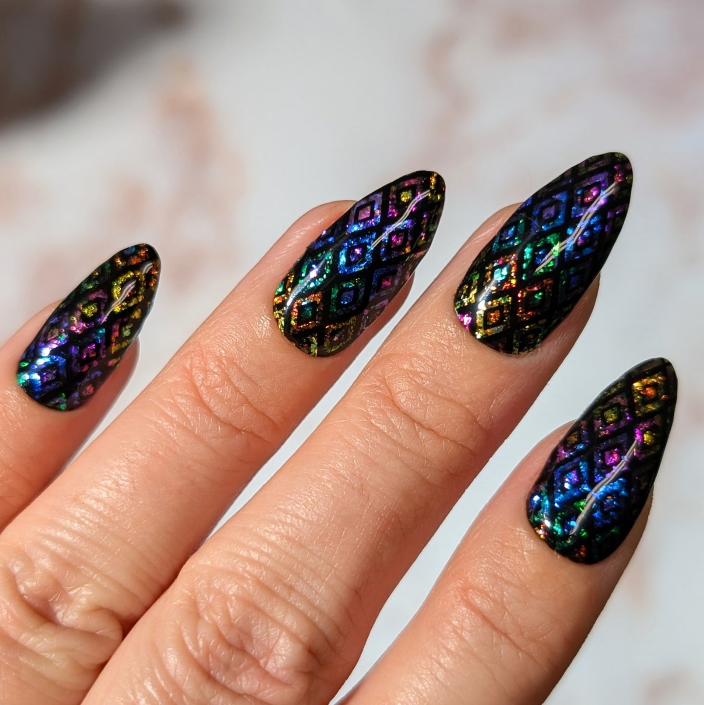 Tropical Leaves (CjS-358) Etched Nail Art Stamping Plate