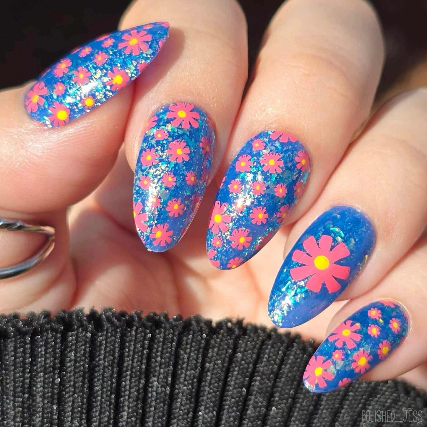 Bloom Baby Bloom (CjS-379) Etched Nail Art Stamping Plate