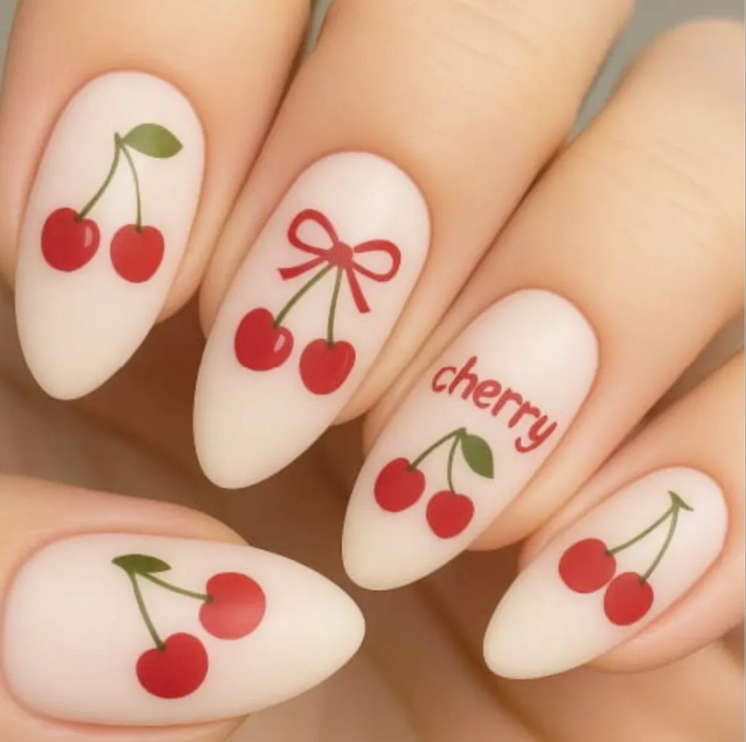 Cherry Bomb (CjS-382) Steel Nail Art Layered Stamping Plate
