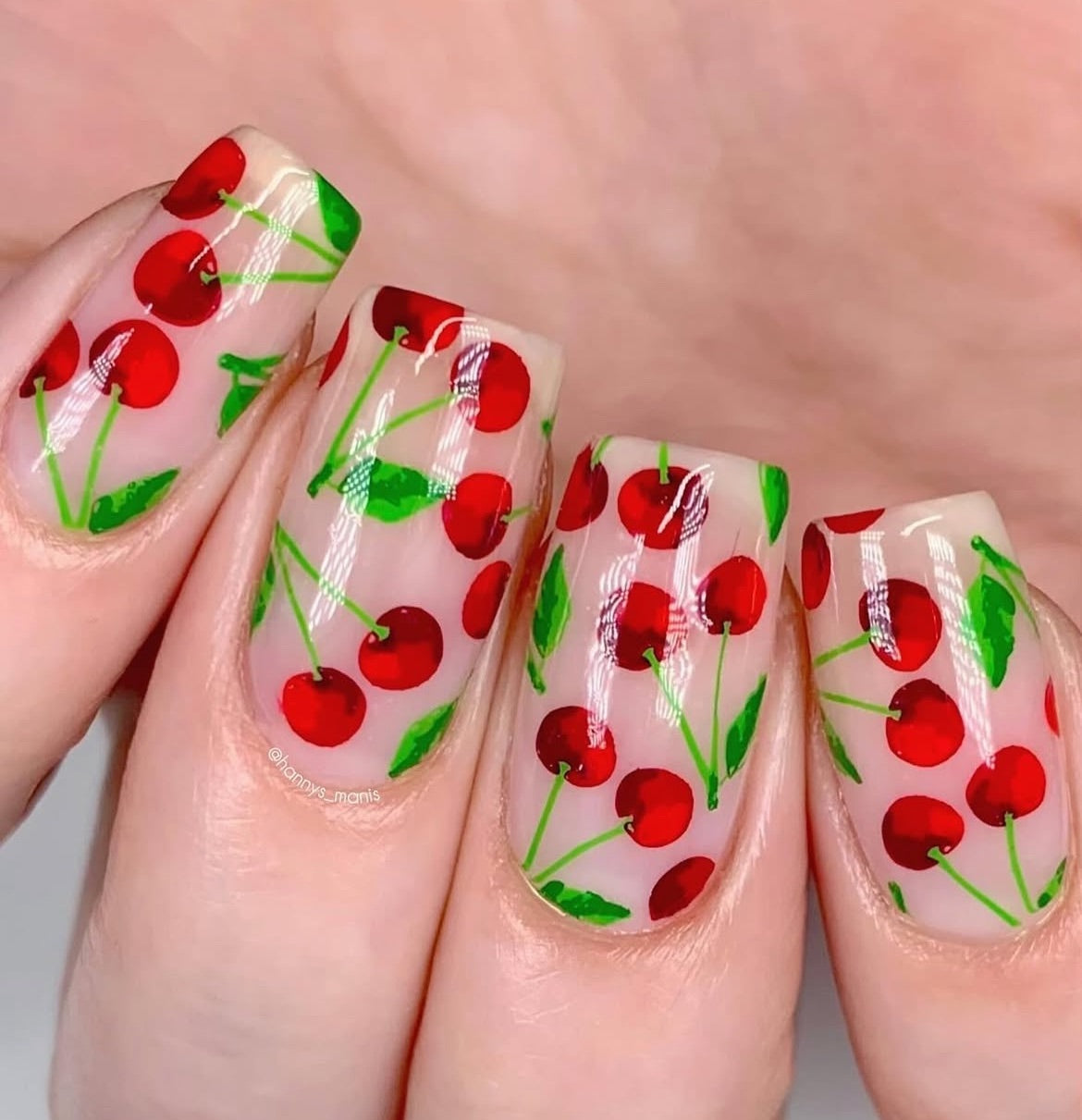 Cherry Bomb (CjS-382) Steel Nail Art Layered Stamping Plate