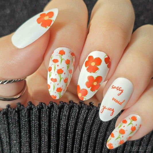 Dainty Doodles (CjS-386) Etched Nail Art Stamping Plate