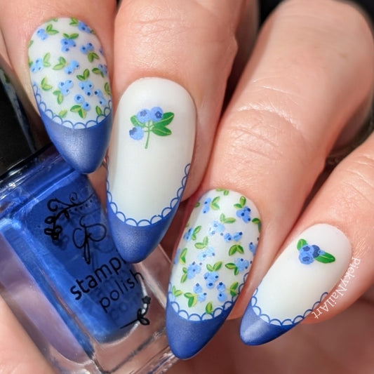 Frilly Fruit (CjS-390) Etched Nail Art Stamping Plate