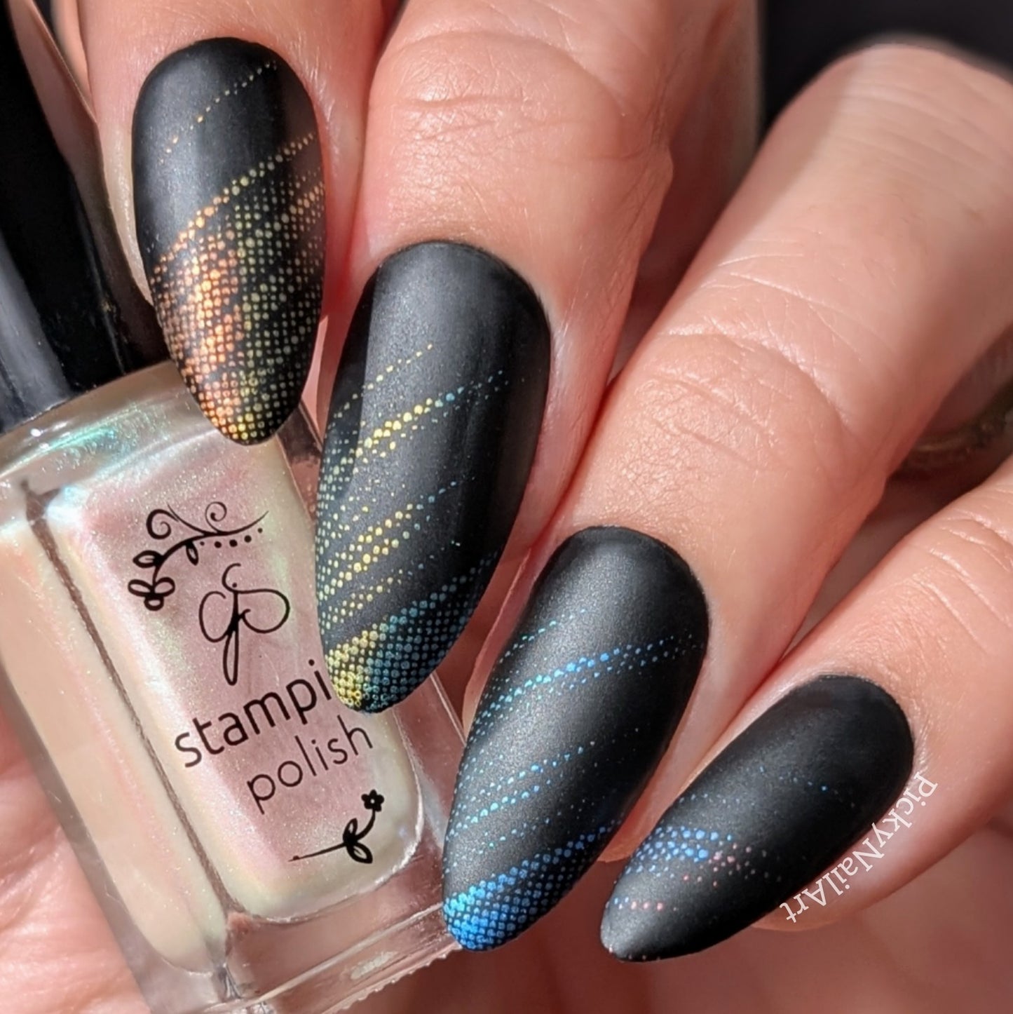 Confetti Illusion (CjS-394) Etched Nail Art Stamping Plate