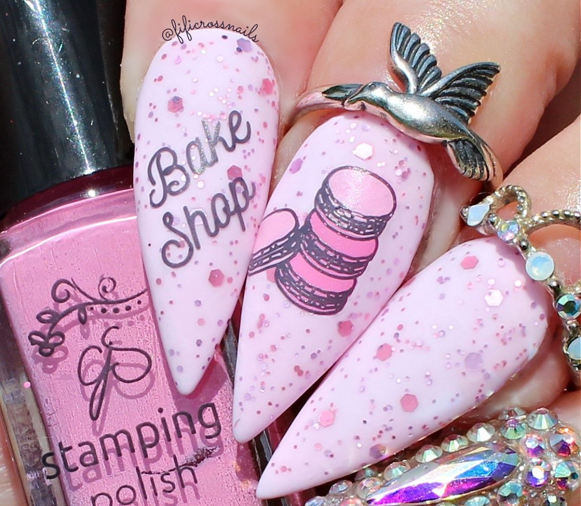 Sweet Stuff (CjS-54) Etched Nail Art Stamping Plate