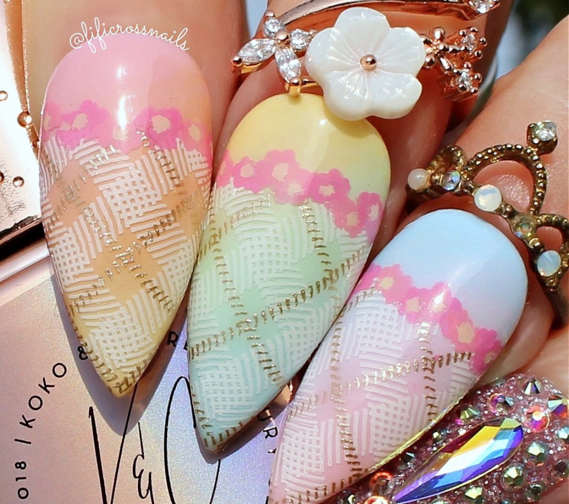 Got Plaid? (CjS-56) Etched Nail Art Stamping Plate