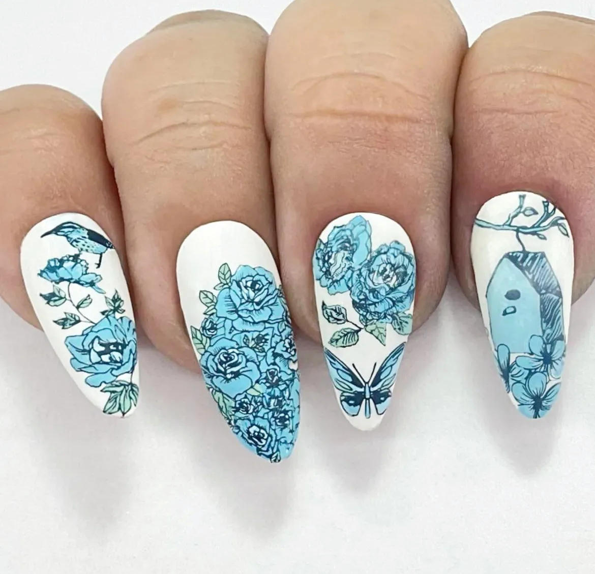 Delicate Garden (CjS-58) Steel Nail Art Layered Stamping Plate