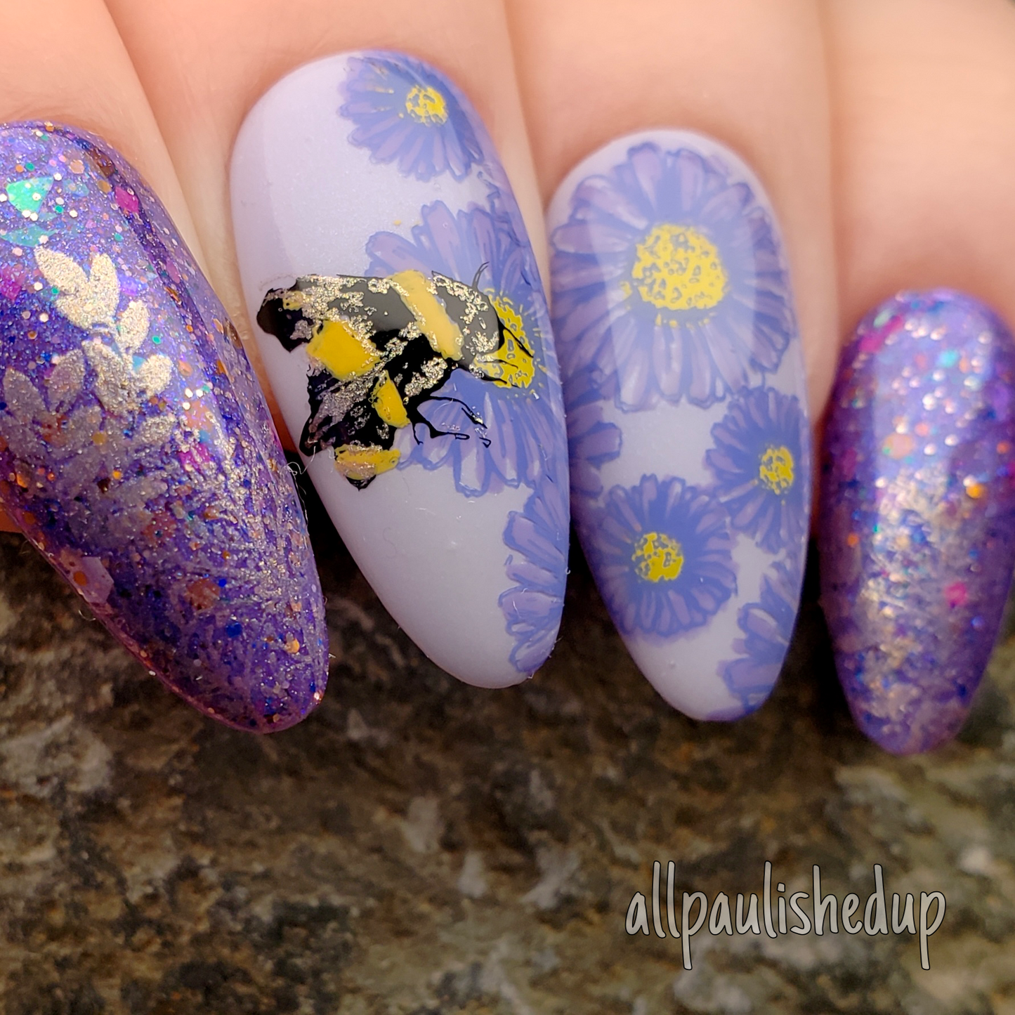 Save the Bees! (CjS-68) Etched Nail Art Stamping Plate