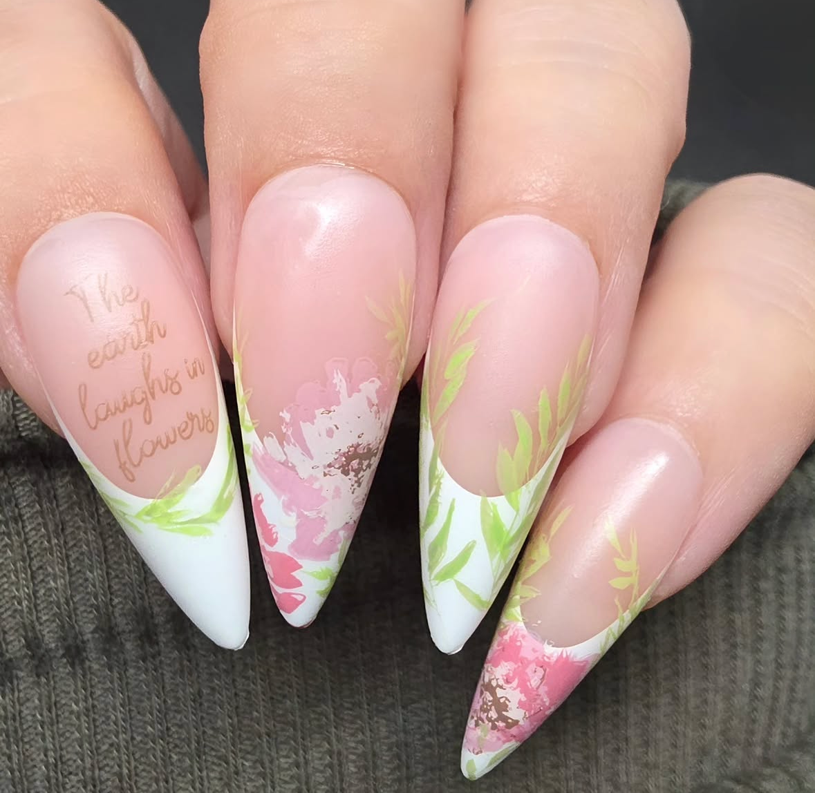 Watercolor Garden (CjS-81) Etched Nail Art Stamping Plate