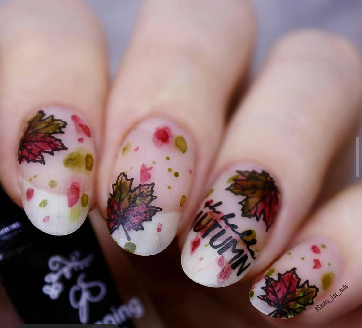 Forever Autumn (CjS-86) Etched Nail Art Stamping Plate