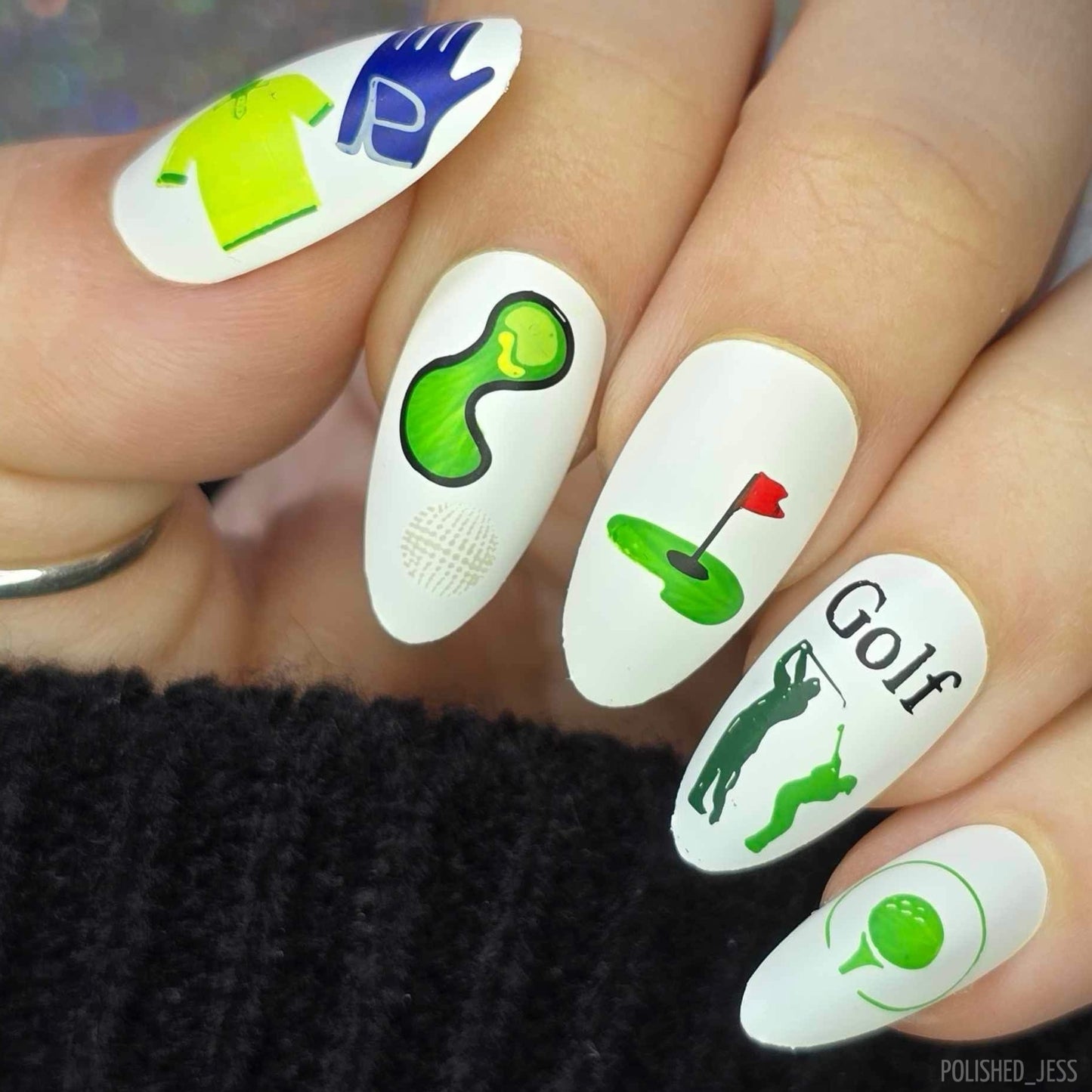 Sports Fans (CjS-91) Etched Nail Art Stamping Plate