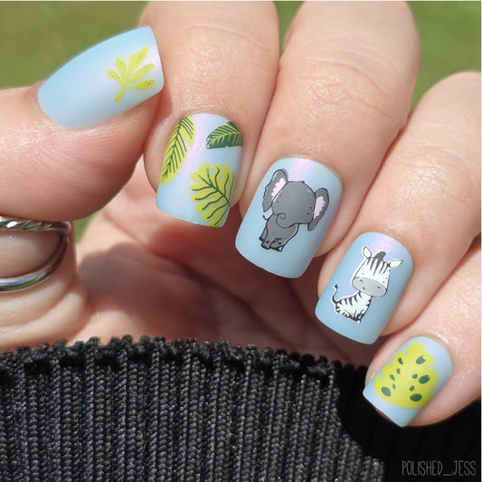 Beginner Edition (CjS-B-TWO) Etched Nail Art Stamping Plate