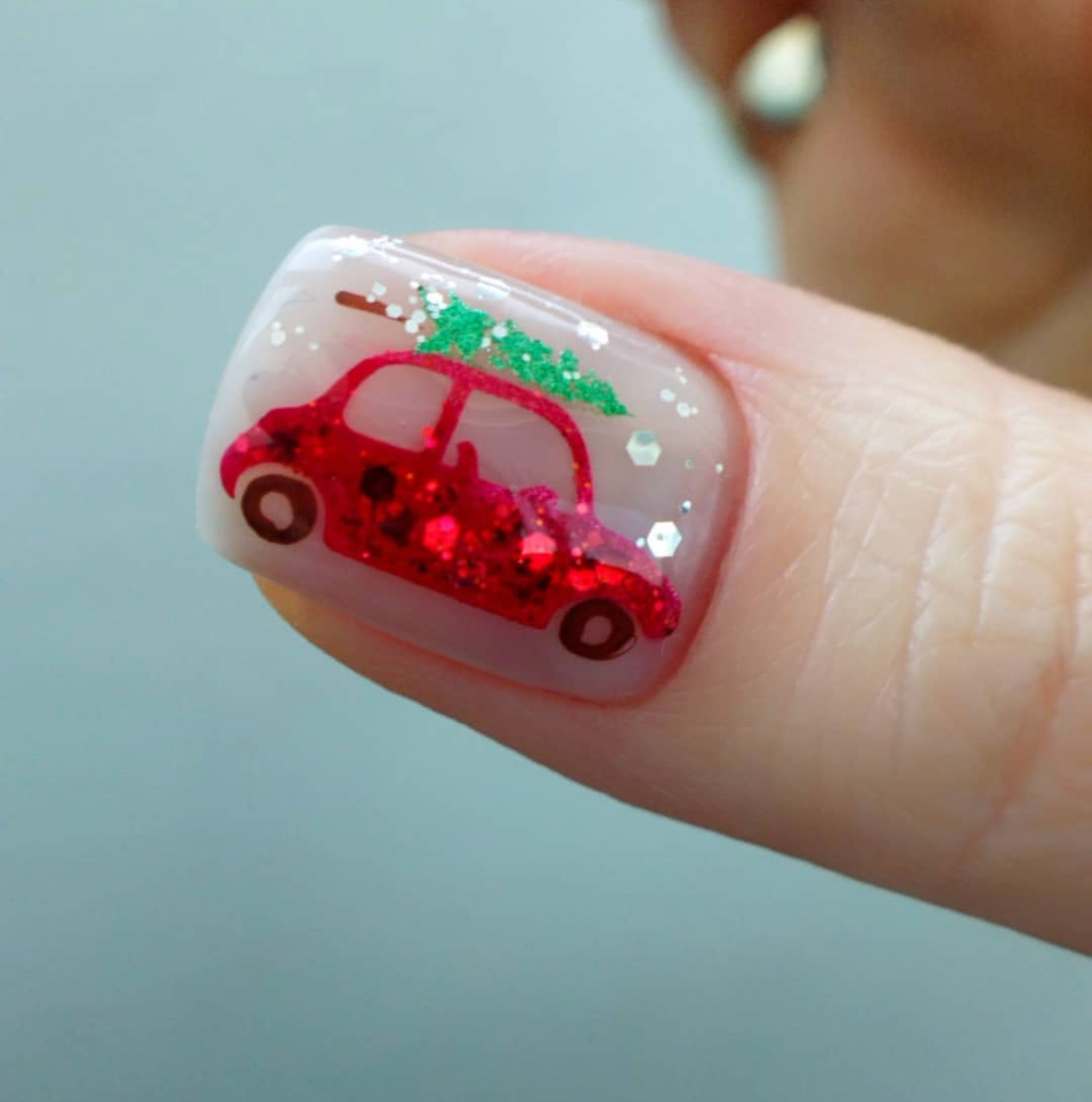 Yule Tide Christmas (CjSC-13) Etched Nail Art Stamping Plate