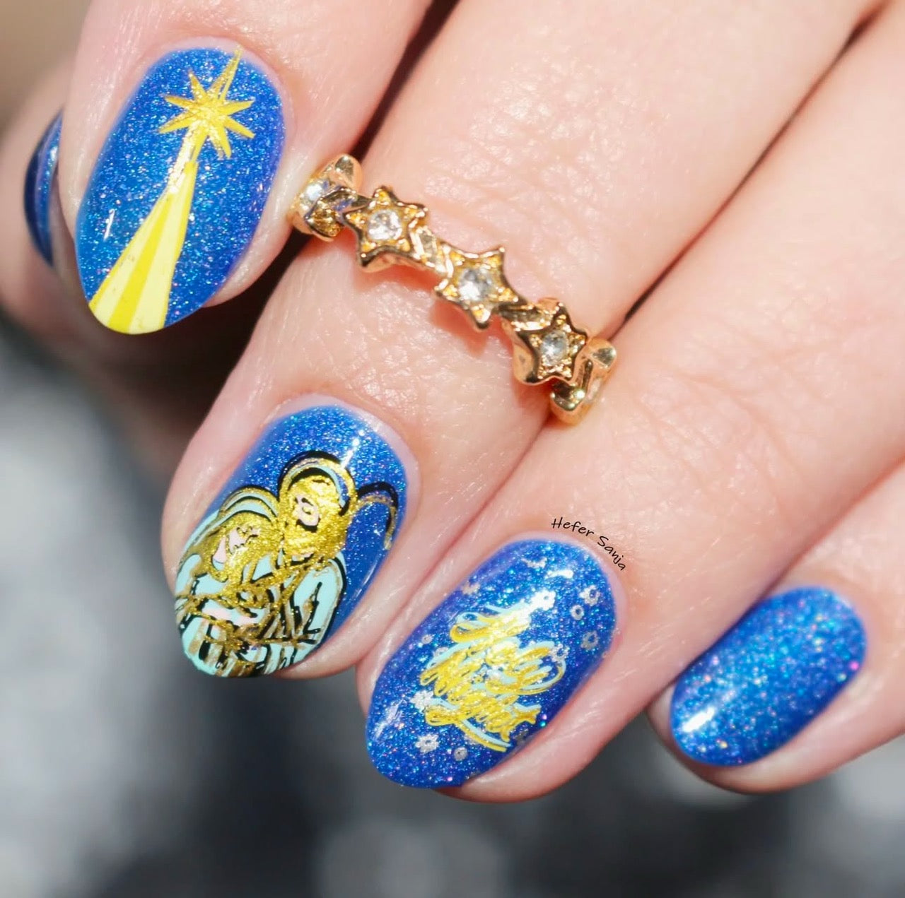 The Nativity (CjSC-20) Etched Nail Art Stamping Plate