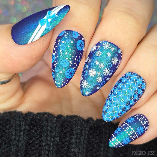 Pretty Paper - Retro (CjSC-23) Etched Nail Art Stamping Plate