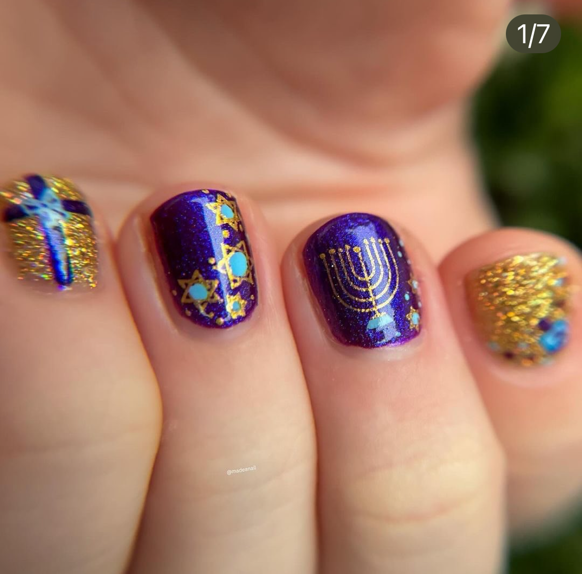 Happy Hanukkah (CjSC-28) Etched Nail Art Stamping Plate