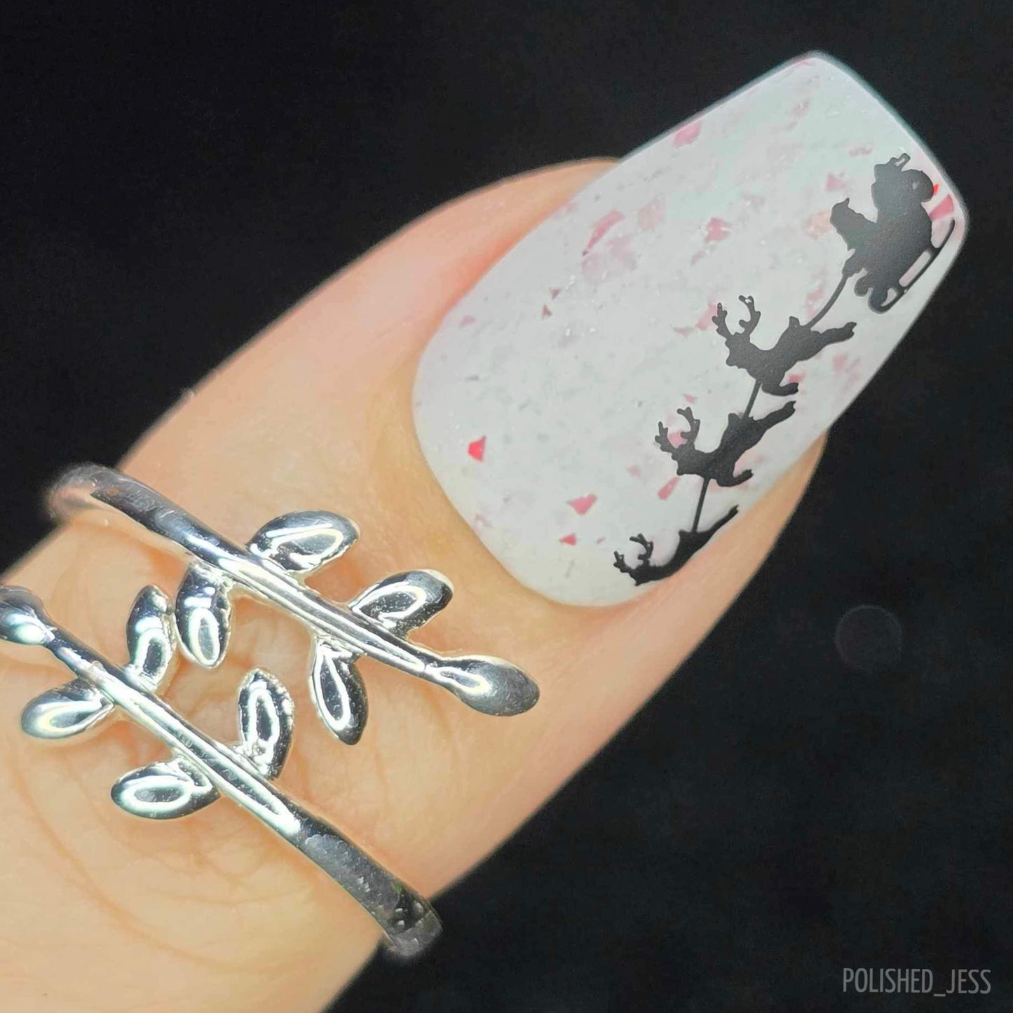 Christmas Express (CjSC-29) Etched Nail Art Stamping Plate