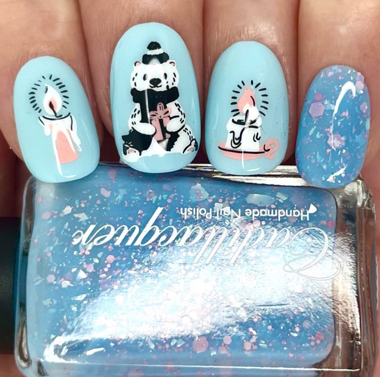 Festive & Flirty (CjS C-35) Etched Nail Art Stamping Plate