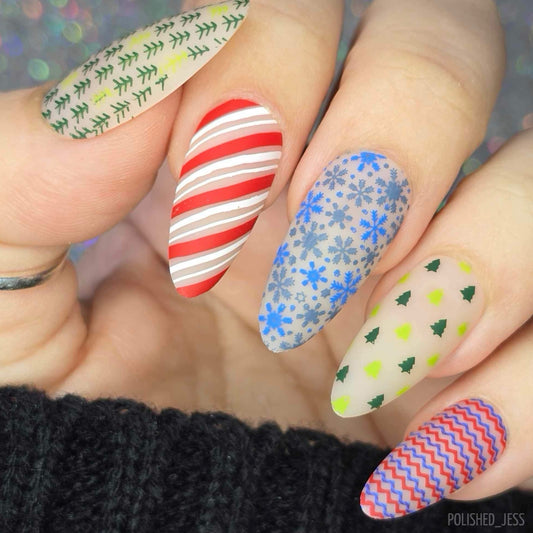 Pretty Paper -Elegant (CjSC-43) Etched Nail Art Stamping Plate