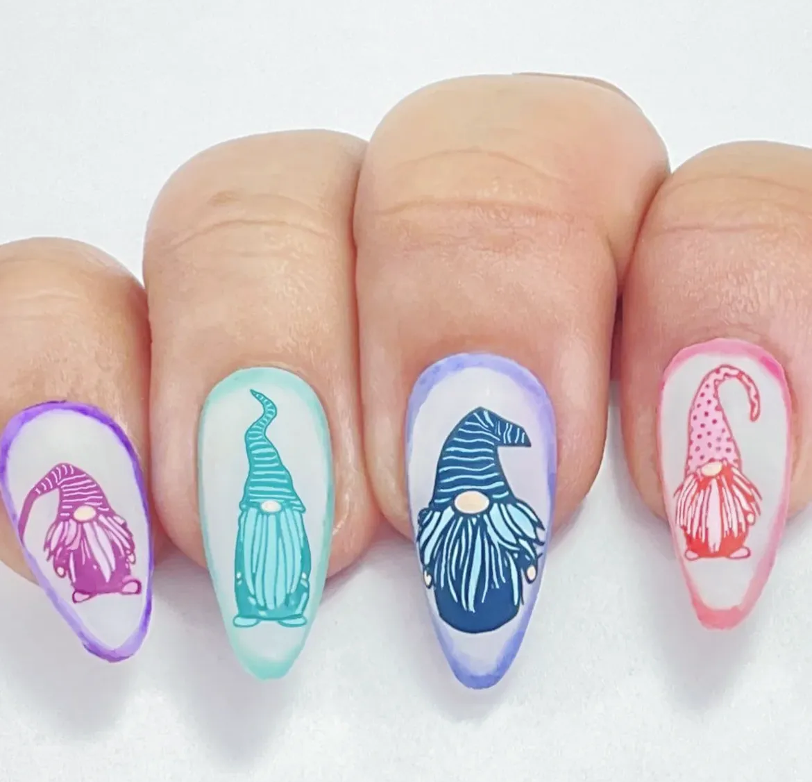 Gnome-mas (CjSC-48) Etched Nail Art Stamping Plate