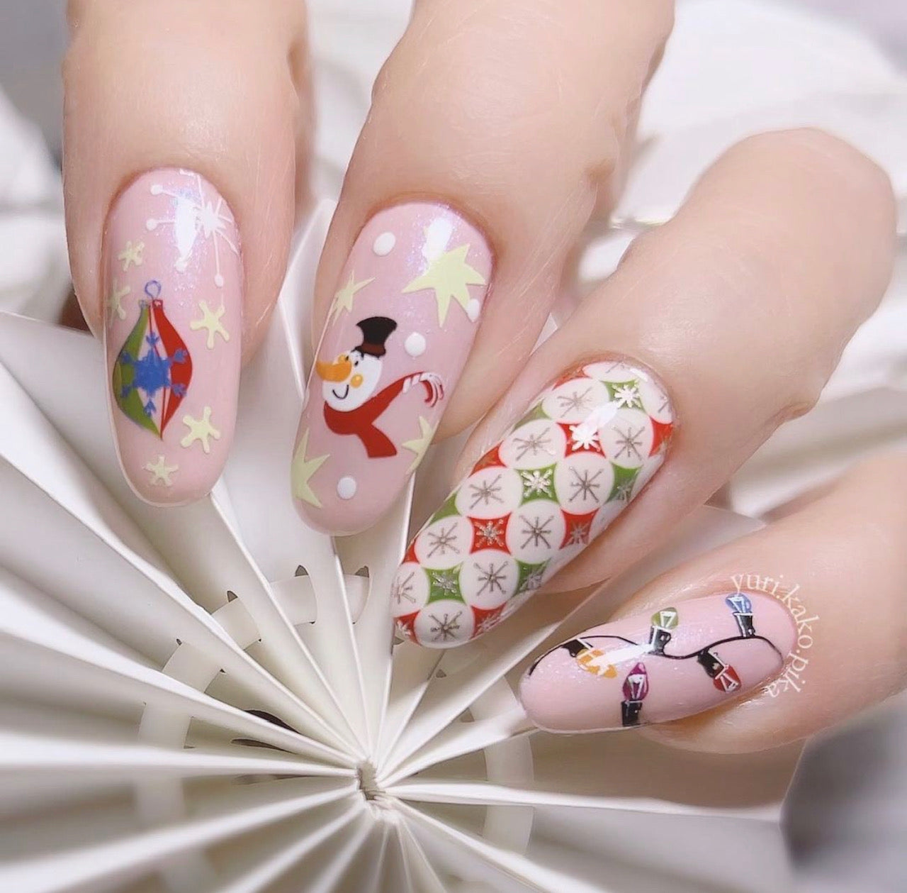 Whimsical Christmas (CjSC-54) Etched Nail Art Stamping Plate