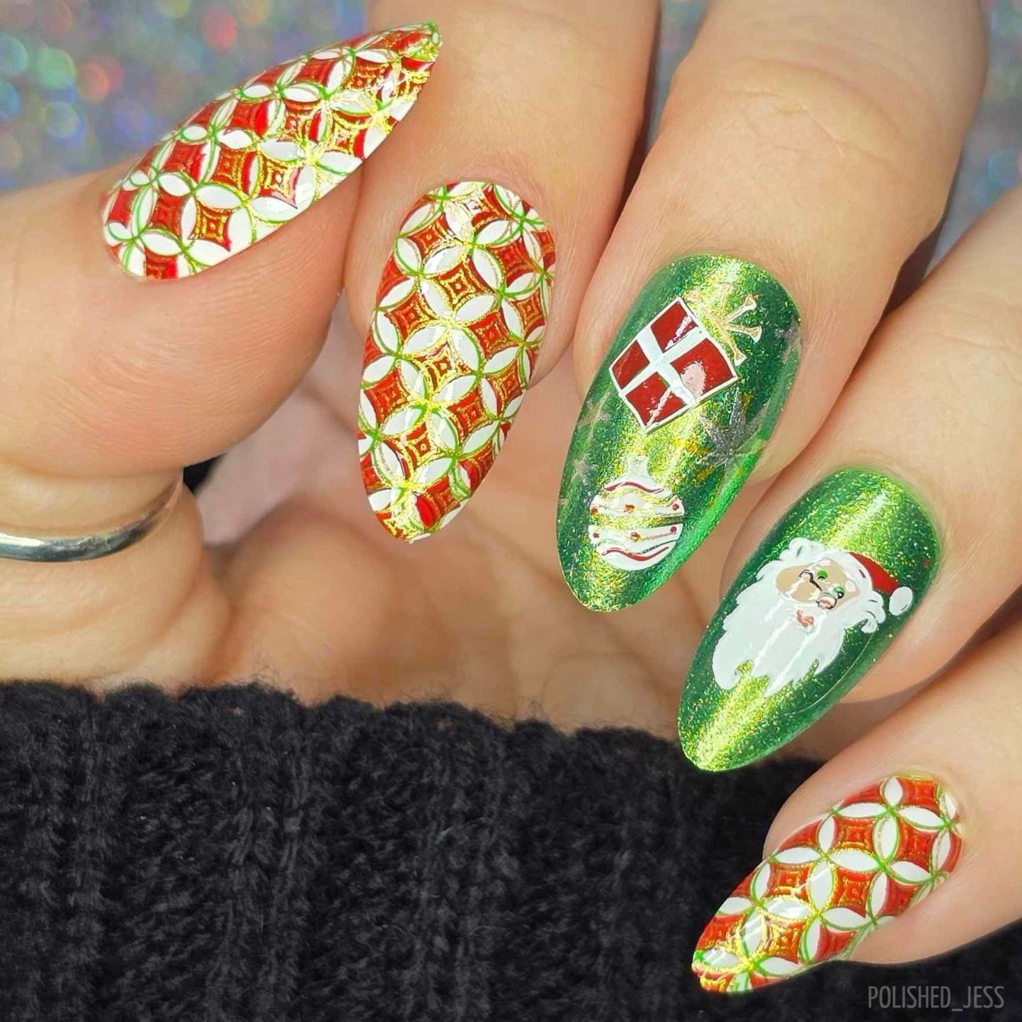 Whimsical Christmas (CjSC-54) Etched Nail Art Stamping Plate