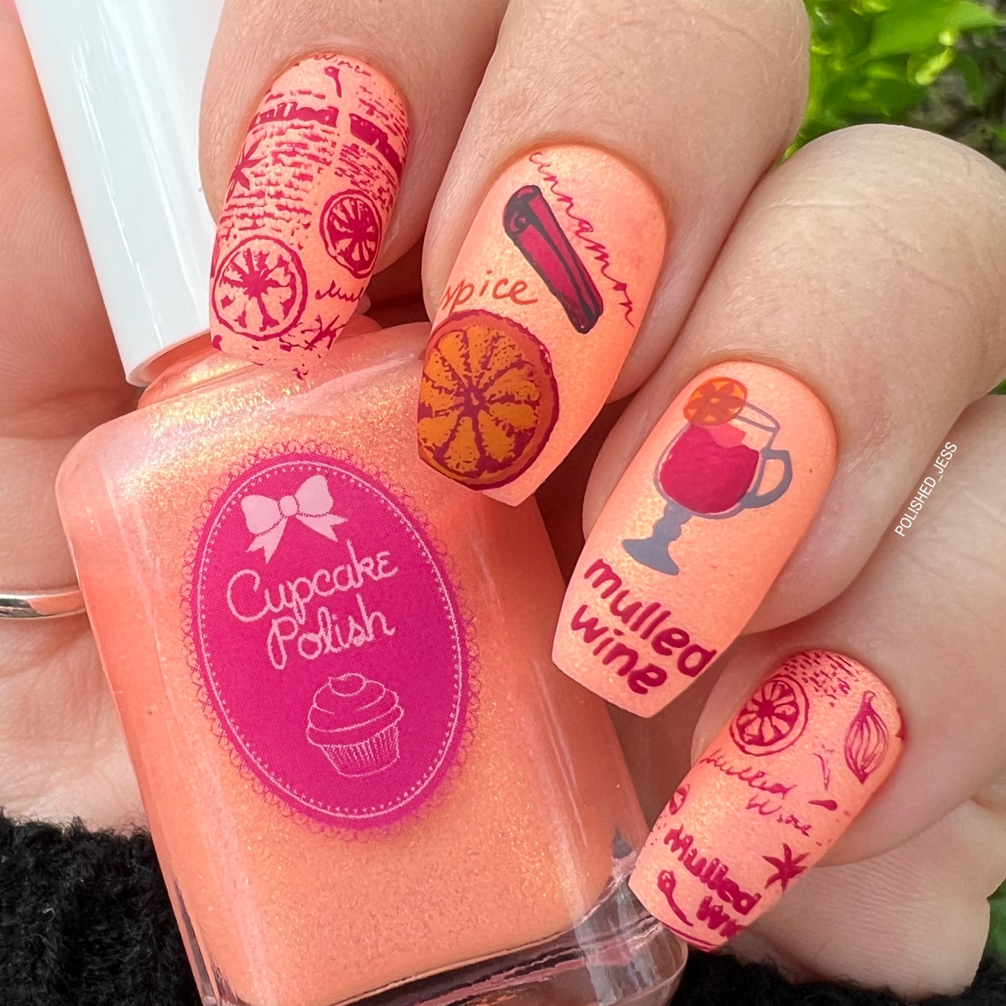 Cozy Bevvys (CjSC-55) Etched Nail Art Stamping Plate
