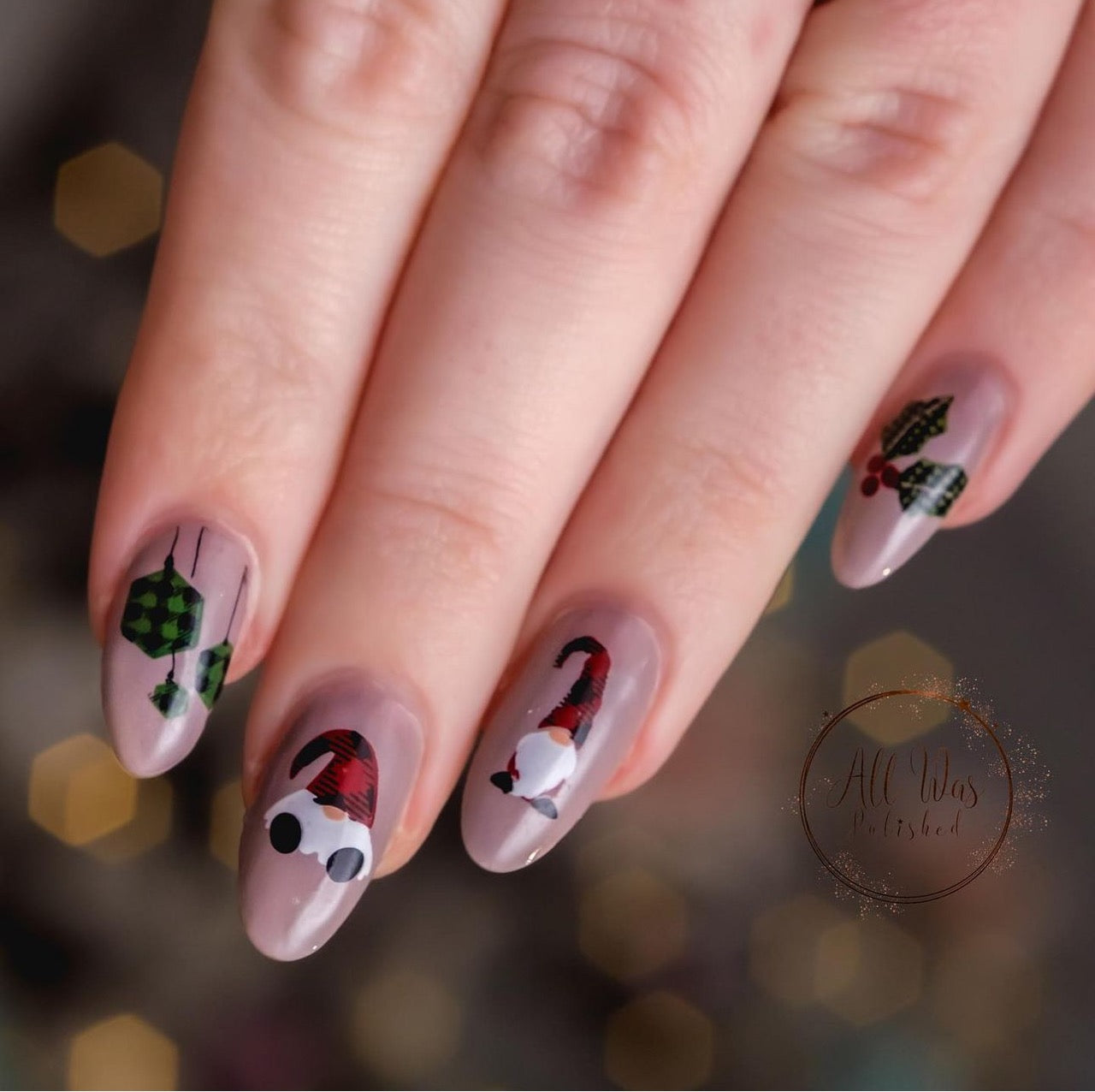Patterned Holidays (CjSC-60) Etched Nail Art Stamping Plate