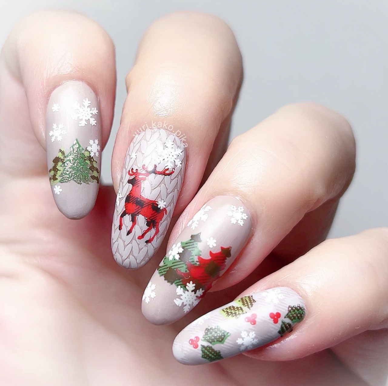 Patterned Holidays (CjSC-60) Etched Nail Art Stamping Plate