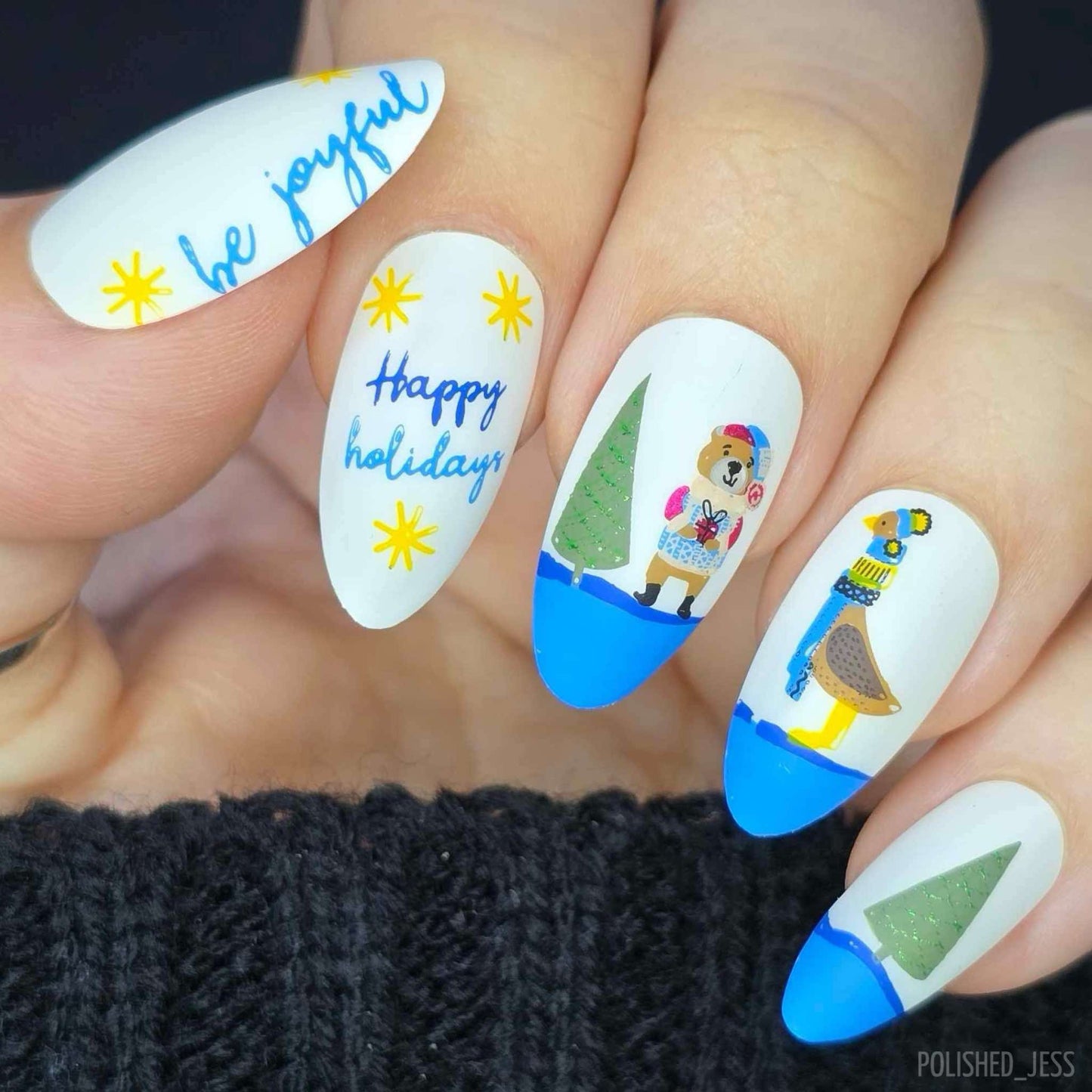 Frosty Fun and Cozy Cocoa (CjSC-89) Etched Nail Art Stamping Plate